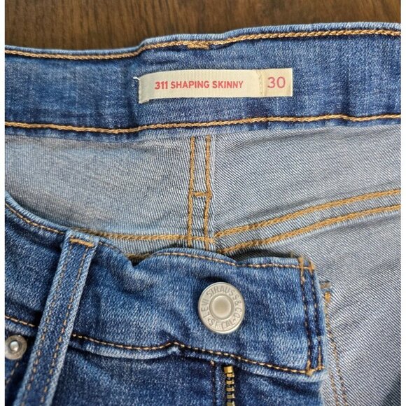 Levi's 311 Jeans Womens 30x30 Shaping Skinny Waterless Light Wash - Picture 4 of 16
